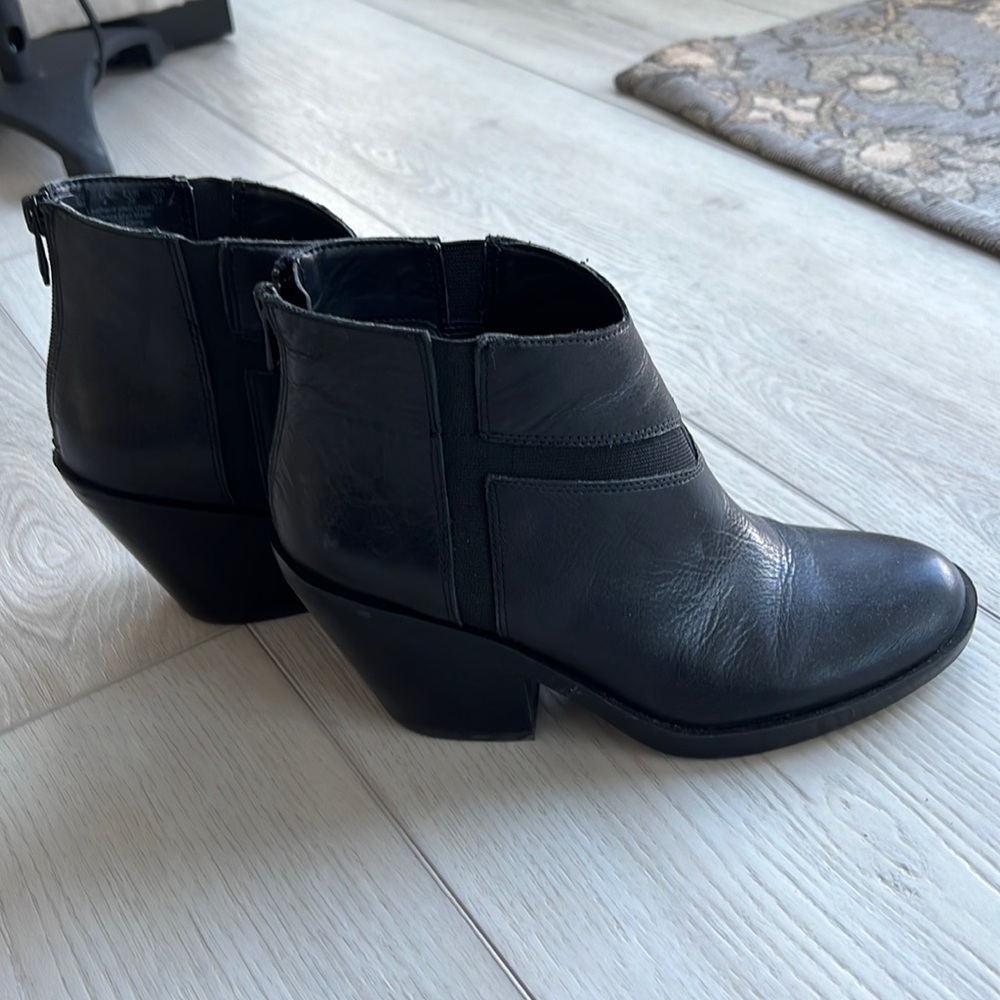 EUC Black Genuine Leather Naya booties. Worn once.